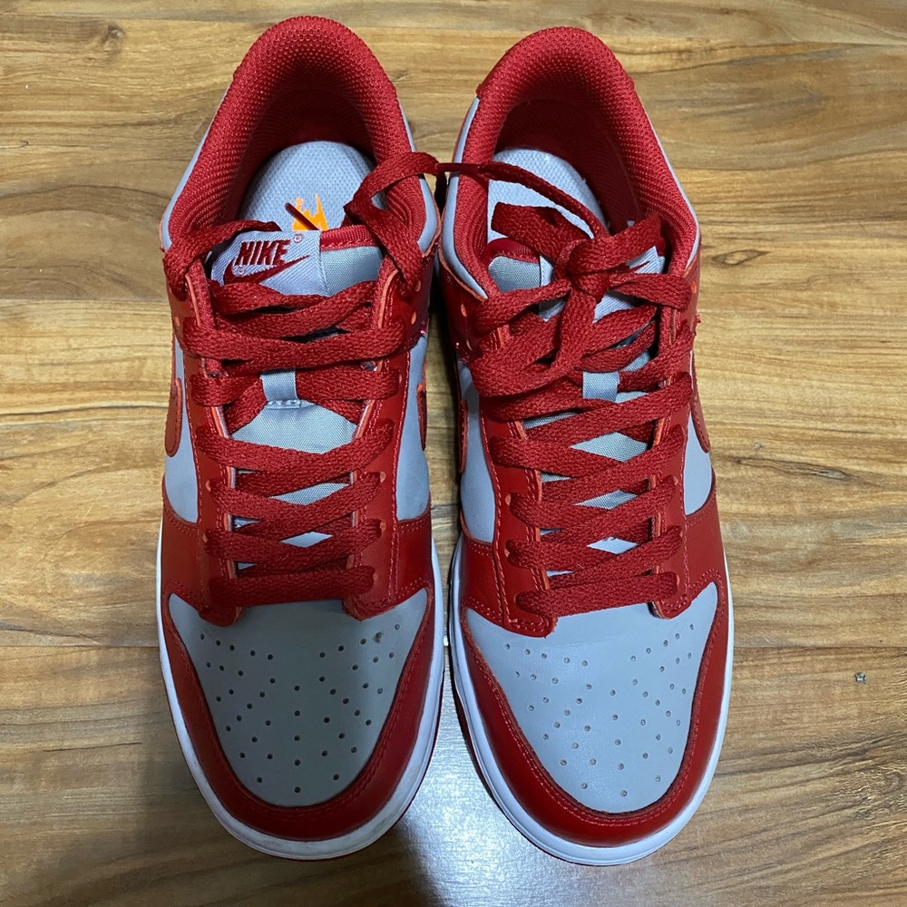 Nike Dunk Low Retro Medium Gray Varsity Red UNLV